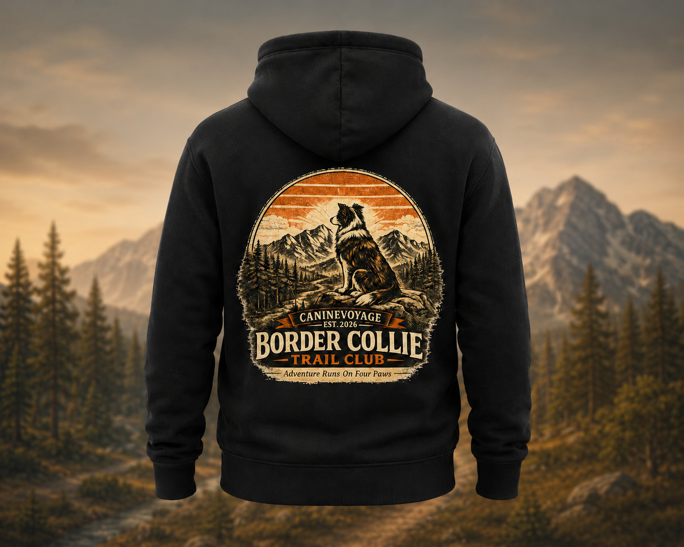 Trail Club Hoodie — Border Collie