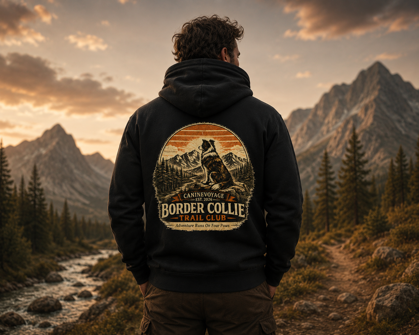 Trail Club Hoodie — Border Collie