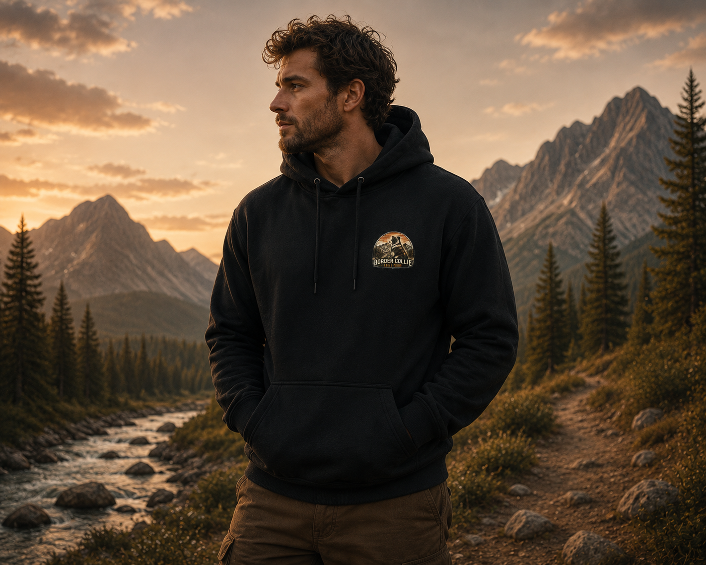 Trail Club Hoodie — Border Collie