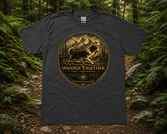 Wander Together T-Shirt — Border Collie