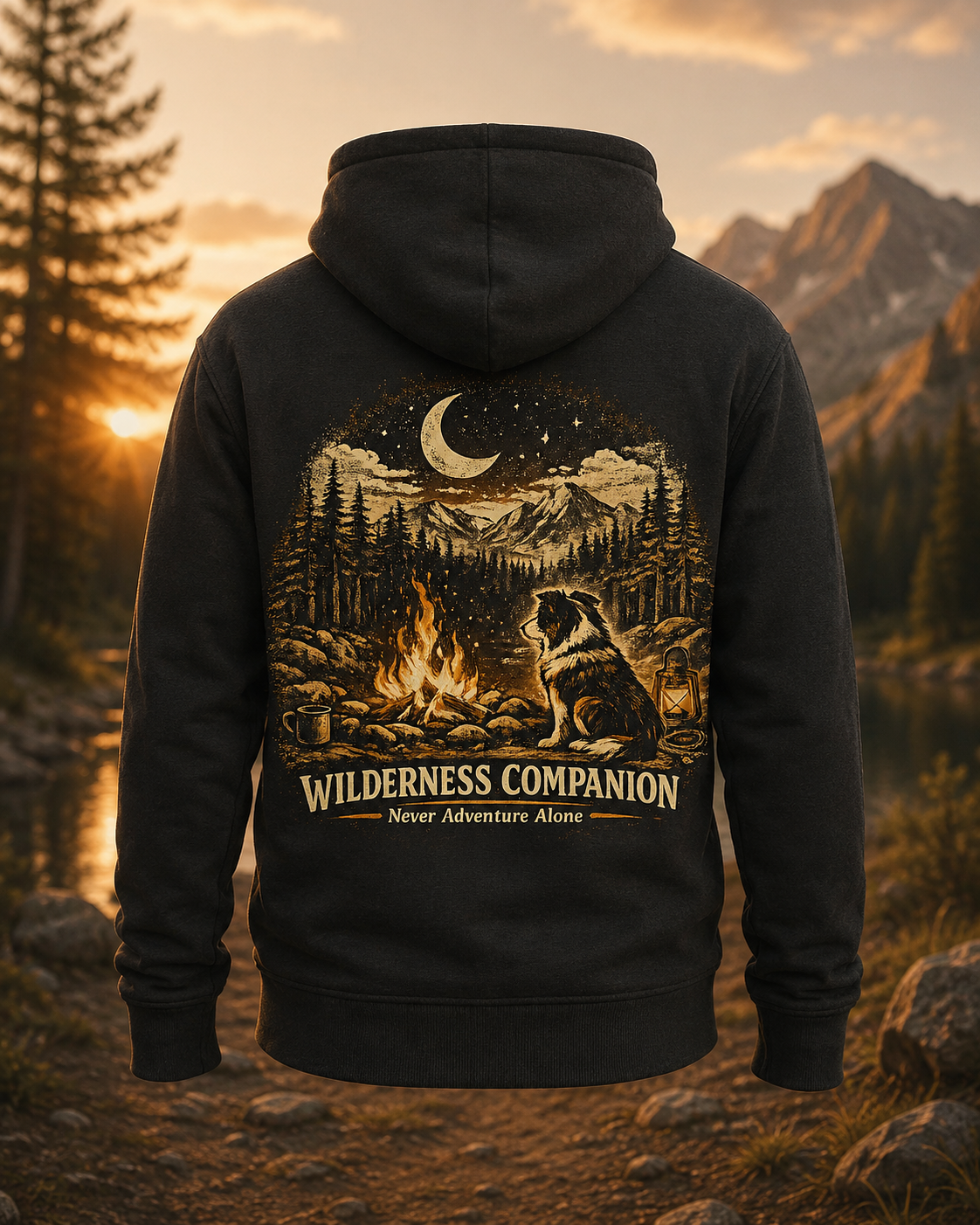 Wilderness Trek Hoodie — Border Collie