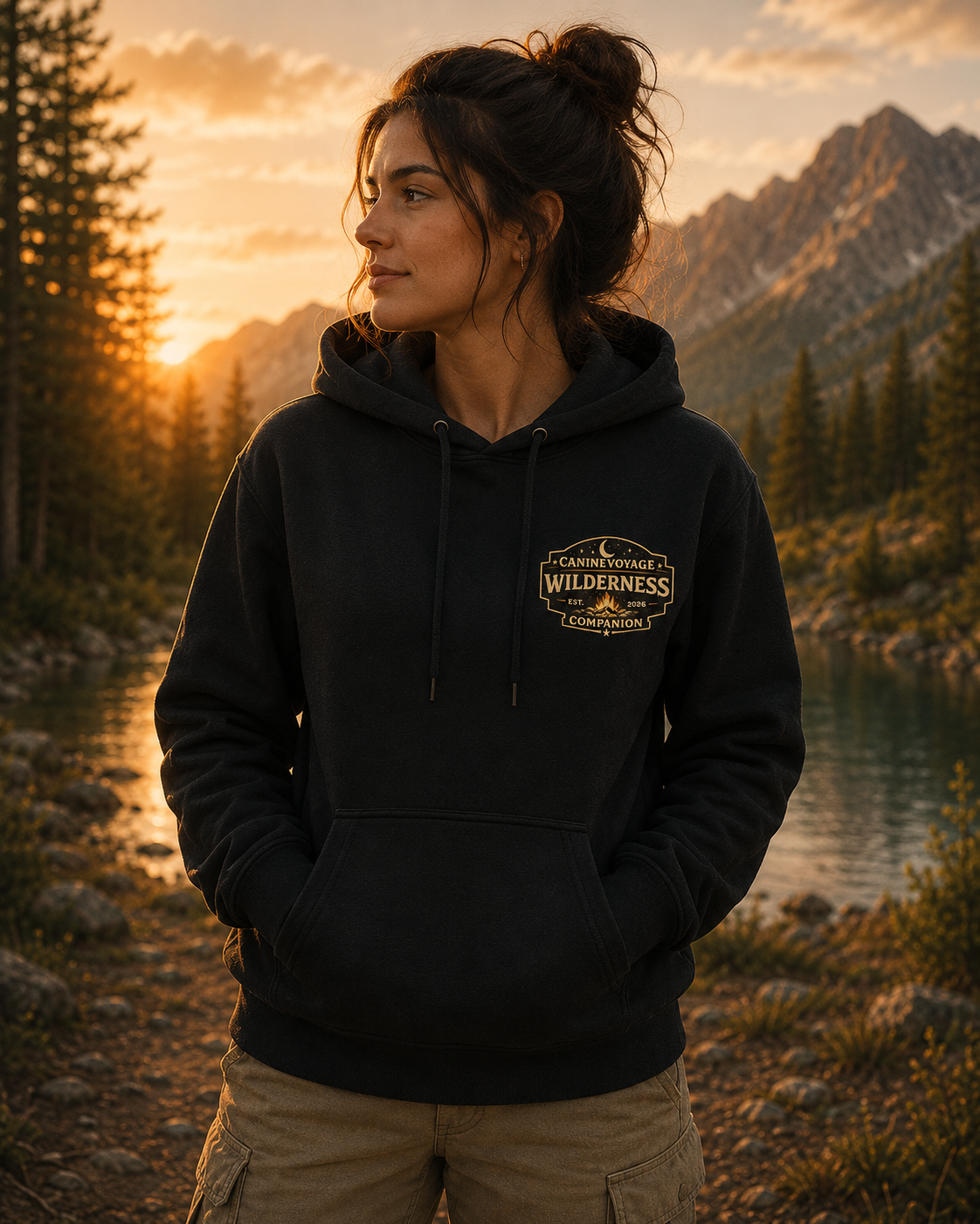 Wilderness Trek Hoodie — Border Collie