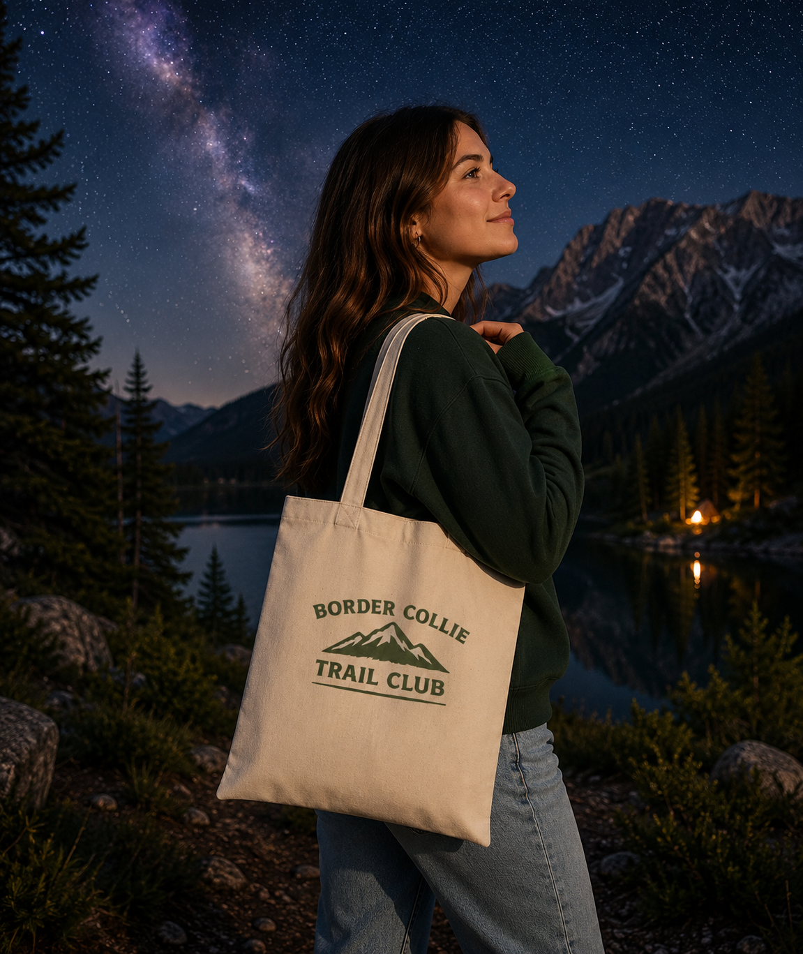 Trail Club Tote Bag — Border Collie